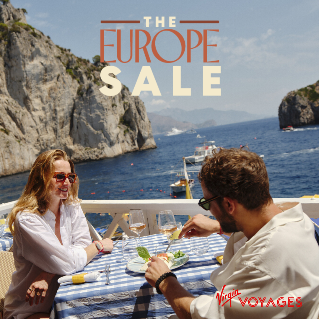 Virgin Voyages The Europe Sale promotional image